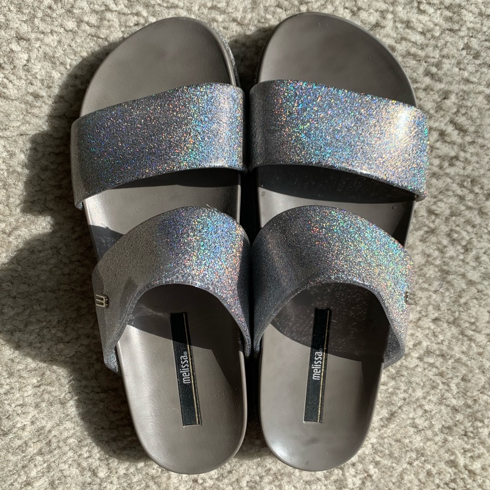 Melissa Cosmic Iridescent Slides